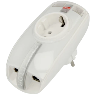 Surge protective adapter for LAN components