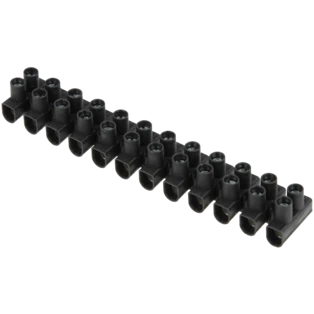 Terminal strips 12-pole black max. cross-section 10 mm&sup2;
