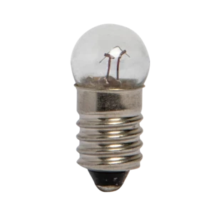 Ampoule de v&eacute;lo forme sph&eacute;rique E10 6 V 400 mA avant