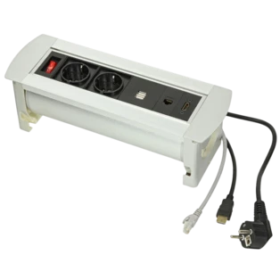 Bloc multiprises &agrave; encastrer dans la table