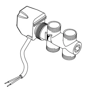 3-way valve for fan coil units with 2.7 and 3.5 kW