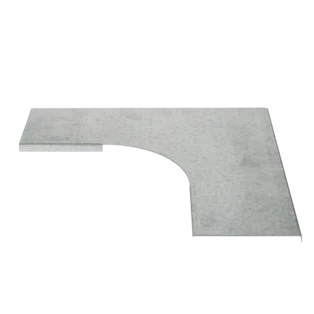 Afdekking voor 90&deg; bocht 100 mm ongeperforeerd