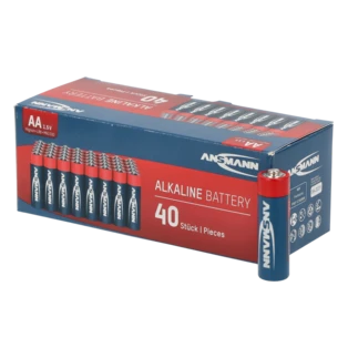 Red Alkaline Mignon AA batteries