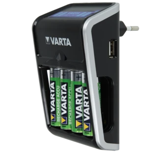 LCD Plug Charger+ incl. 4 x rechargeable battery AA 2,100 mAh