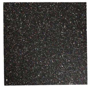 Anti-vibration rubber mat 60 x 60 x 1 cm