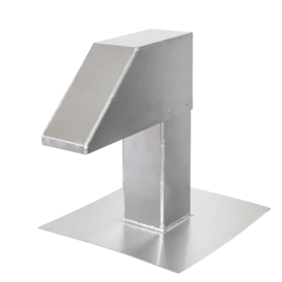 Elemento attraversamento tetto 125 x 125 mm per tubi coibentati