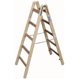 Holz Sprossen-Doppelleiter 2 x 5 Sprossen
