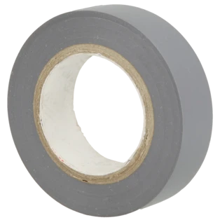 PVC-Isolierband grau 0,15 x 15 mm bis 90 &deg;C auf 10 m Rolle