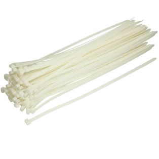 Kabelbinder transparent 4,8 x 370 mm schwer entflammbar