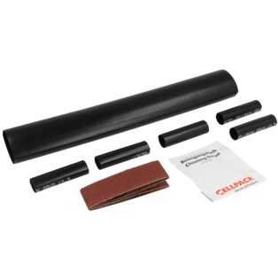 Shrinkable straight-through joint 5 x 1.5 to 10 mm&sup2;