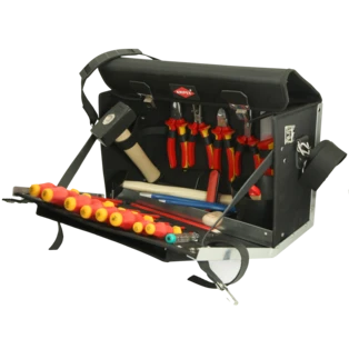 Sacoche &agrave; outils &eacute;lectriques VDE avec &eacute;quipement de base