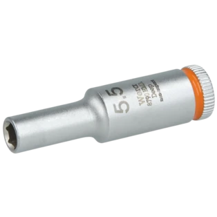 Long socket 1/4" drive, size 5.5