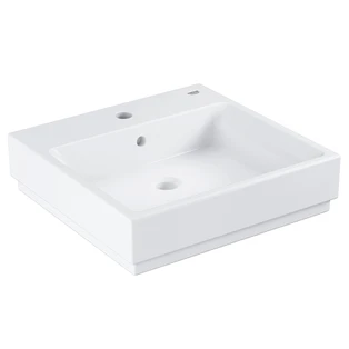 Counter-top basin PureGuard 500 x 490 mm alpine white Cube Ceramic