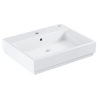 Counter-top basin PureGuard 600 x 490 mm alpine white Cube Ceramic