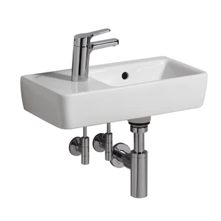 Renoca hand-rinse basin with tap hole on the left