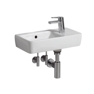 Renoca Comfort hand-rinse basin with tap hole on the right