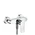 Metris Einhand-Brausearmatur Aufputz 