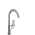 Logis 210 single-lever basin tap with swivel spout and pop-up waste set