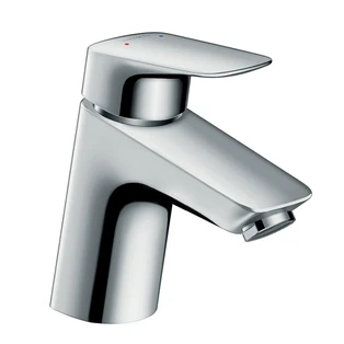 Logis 70 single-lever basin mixer with push-open waste low pressure