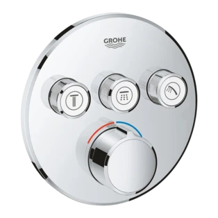 Thermostatic mixer with 3 shut-off valves SmartControl