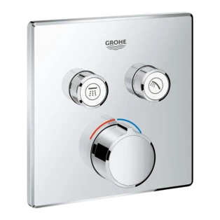 Concaled mixer with 2 SmartControl shut-off valves
