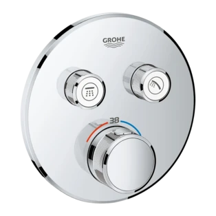 Grohtherm SmartControl Thermostaat met 2 afsluiters rond