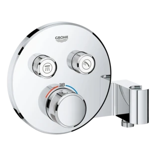 Grohtherm SmartControl Thermostaat met 2 afsluiters en douchehouder rond