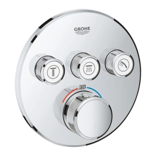 Grohtherm SmartControl Thermostaat met 3 afsluiters rond