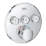 Grohtherm SmartControl Thermostat avec 3 vannes d'arrêt rond