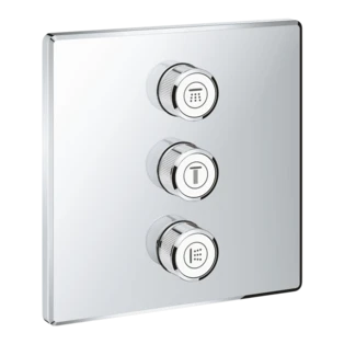 Grohtherm SmartControl Inbouwkraan 3-voudig haaks