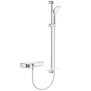 Grotherm SmartControl thermostatic shower mixer with shower set