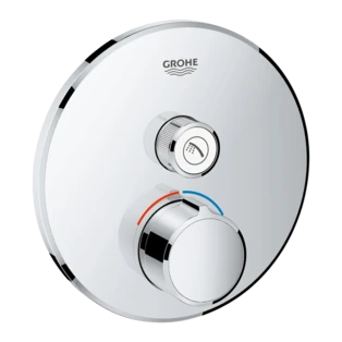 Concealed mixer SmartControl with 1 shut-off valve round