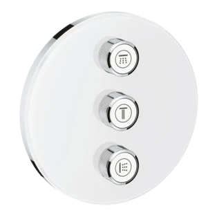 Grohtherm SmartControl Inbouwkraan 3-voudig moon white rond
