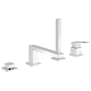 Eurocube  4-hole single-lever bath combination