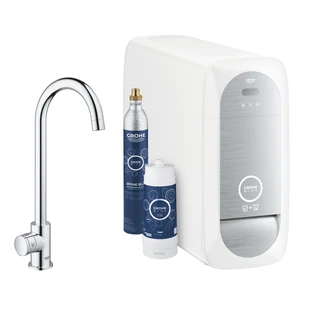 Blue&reg; Home Starter Kit Mono C-shaped spout chrome-extra pillar valve
