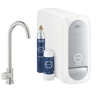 Blue&reg; Home Starter Kit Mono C spout supersteel with extra pillar valve