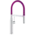 Essence single-lever kitchen tap chrome purple with profi spray
