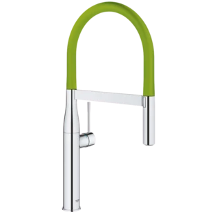 Essence single-lever kitchen tap chrome green with profi spray