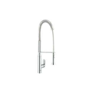 Single-lever sink mixer K7&reg; high with pull-out professional spray head chrome