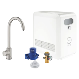 Blue&reg; Professional Starter Kit Mono C-spout supersteel - extra pillar valve