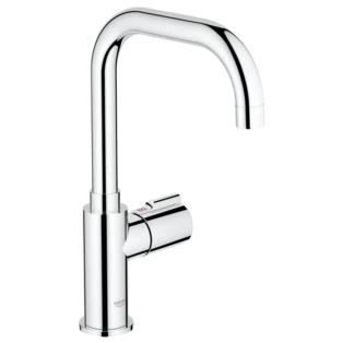 Red Mono miscelatore con bocca a U cromato esecuzione Svizzera