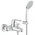 Eurodisc Cosmopolitan single-lever bath mixer with shower set