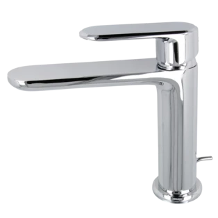 Premaro Einhand-Waschtischmischer flache Ausf&uuml;hrung 110 mm, chrom