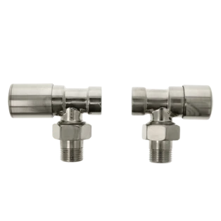 Radiator connection set angle 1/2" IT/ET stainless steel