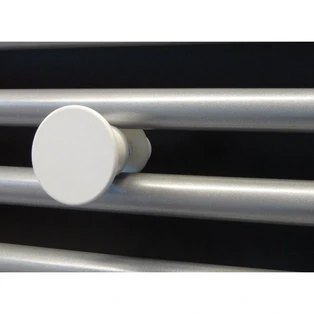 Towel holder round white for OEG bathroom radiators