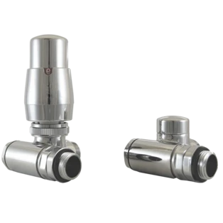 Thermostatventil und T-St&uuml;ck links 