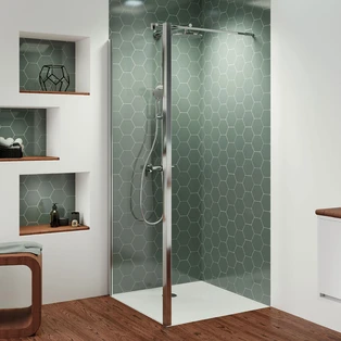 Shower panel for swing doors 800 mm