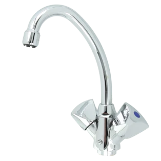 Zweigriff-Waschtischarmatur Niederdruck 