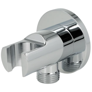 Wall connection elbow 1/2" | 1/2" ET with shower holder