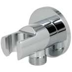 Wall connection elbow 1/2" | 1/2" ET with shower holder